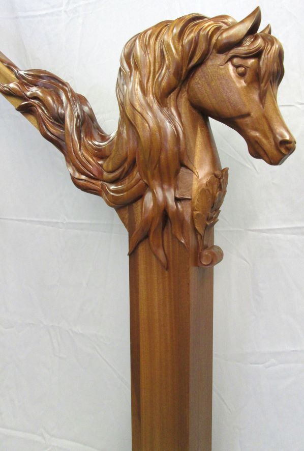 Horse Newel Post