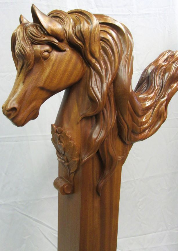 Horse Newel Post