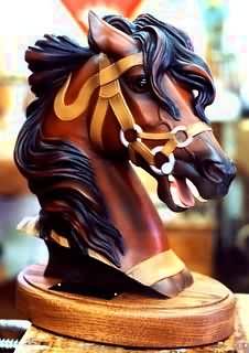 Carousel Horse Head - Painted