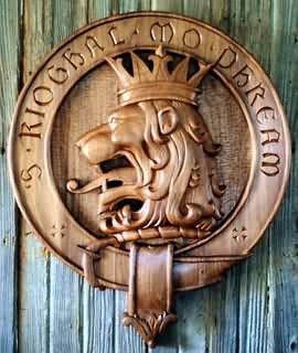 Hand Carved Family Crest